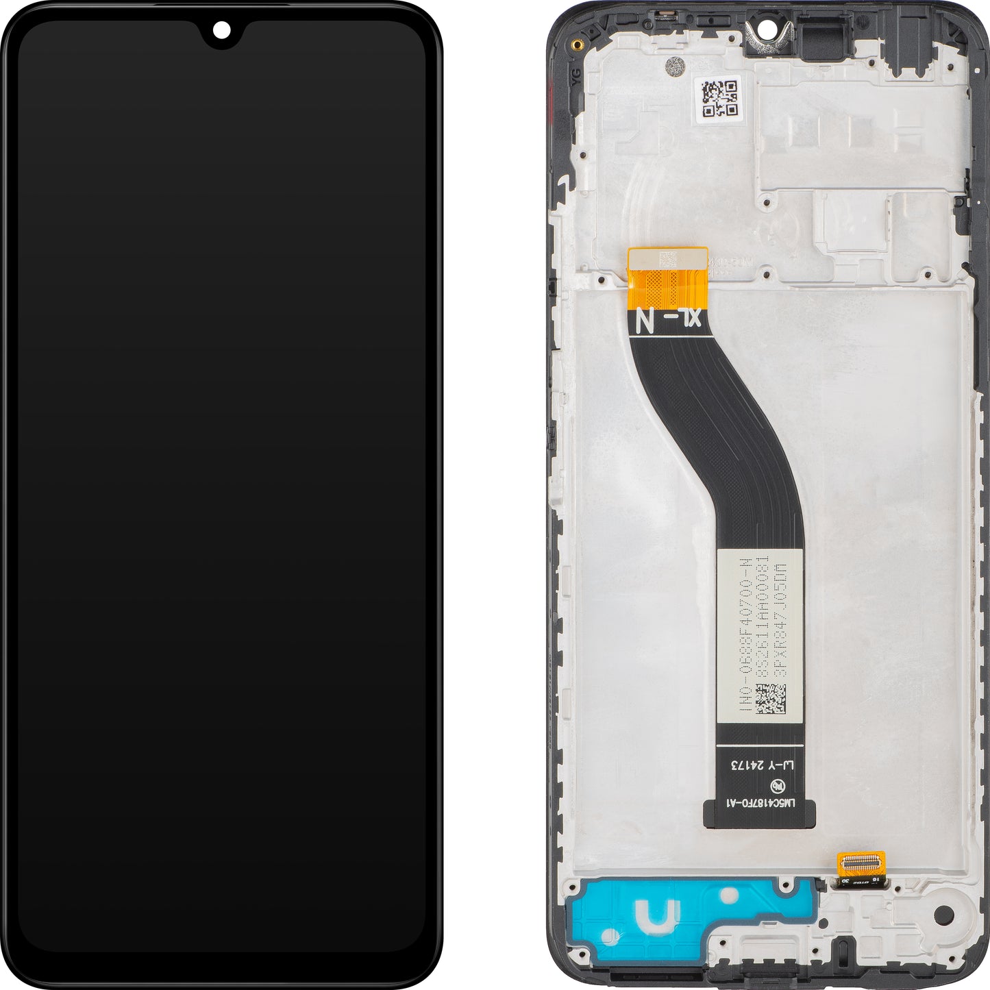 Display con Touchscreen MP compatibile con Xiaomi Poco C75 / Redmi 14C, con Cornice, Nero