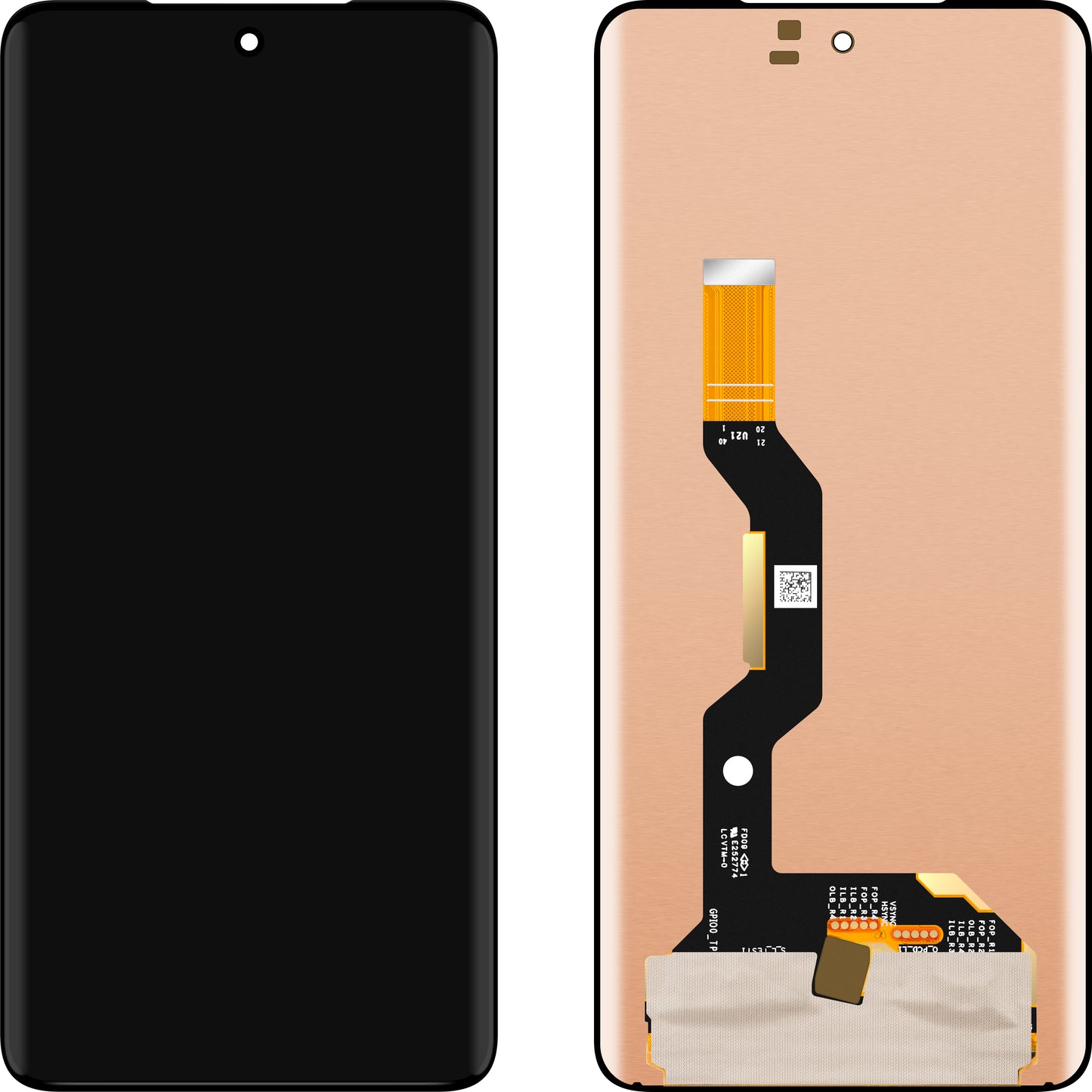 Display mit Touchscreen MP kompatibel mit Motorola Edge 60