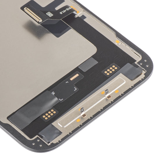 Display con Touchscreen MP compatibile con Apple iPhone 16e, con Cornice, Versione Soft OLED FHD 120Hz IC Movable, Nero