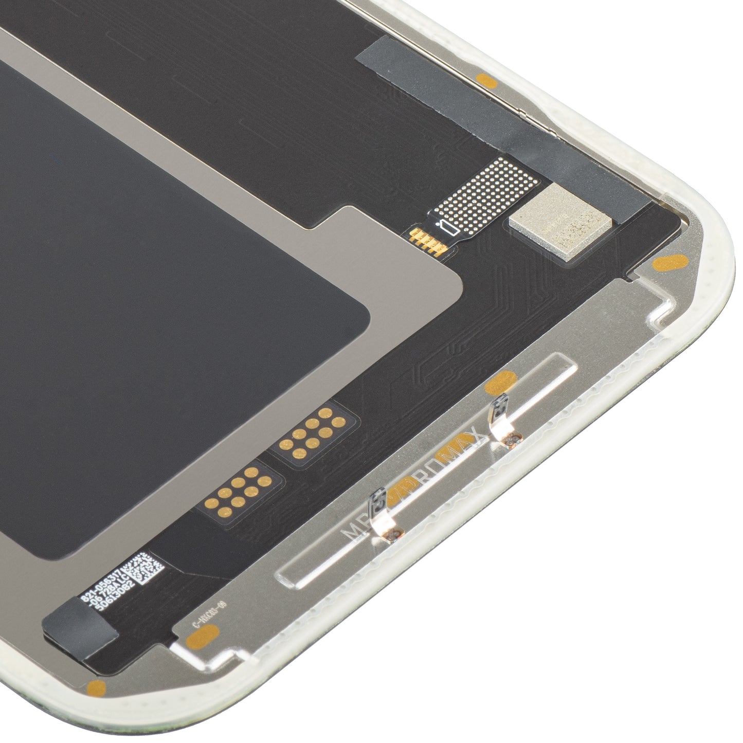 Écran avec écran tactile MP compatible avec Apple iPhone 17 Pro Max, avec cadre, version soft OLED FHD 120Hz IC mobile, noir