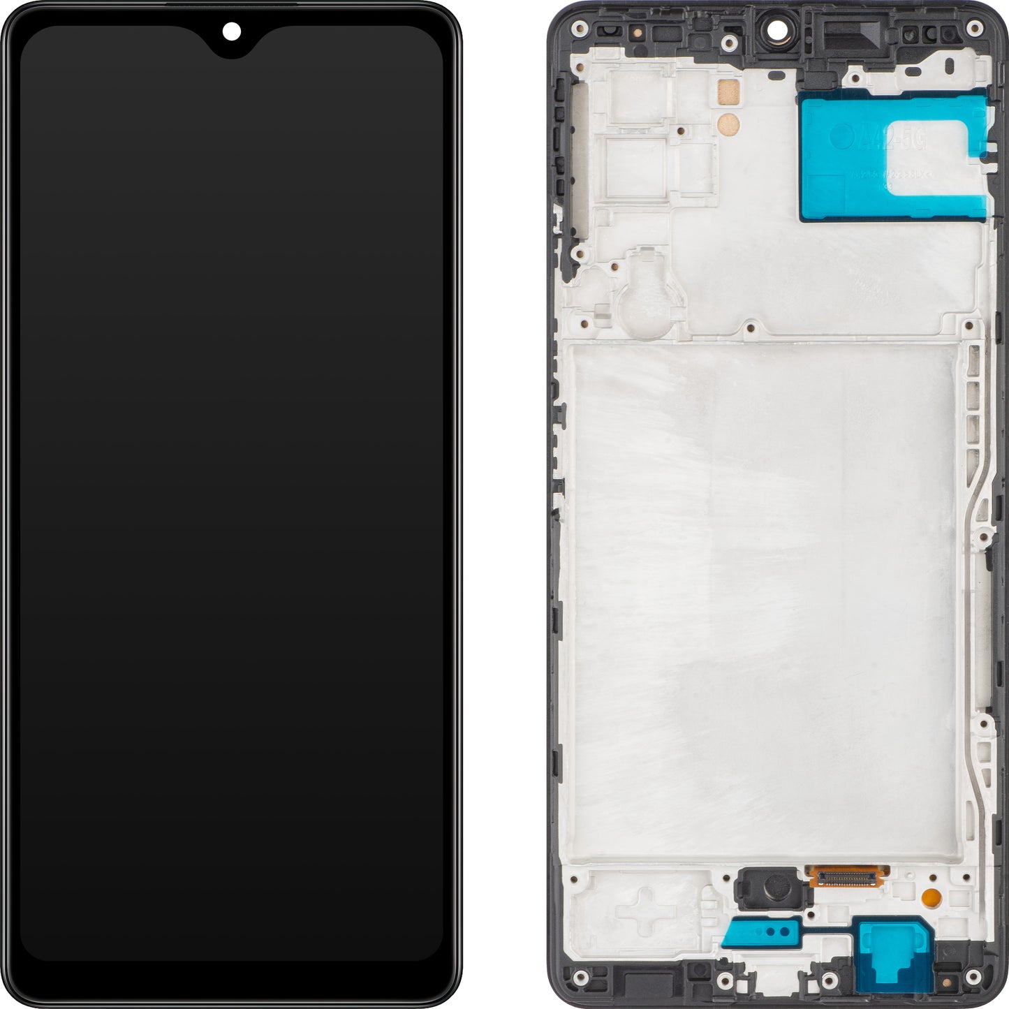 Display touchscreen MP compatibile con Samsung Galaxy A42 5G A426, con cornice, nero