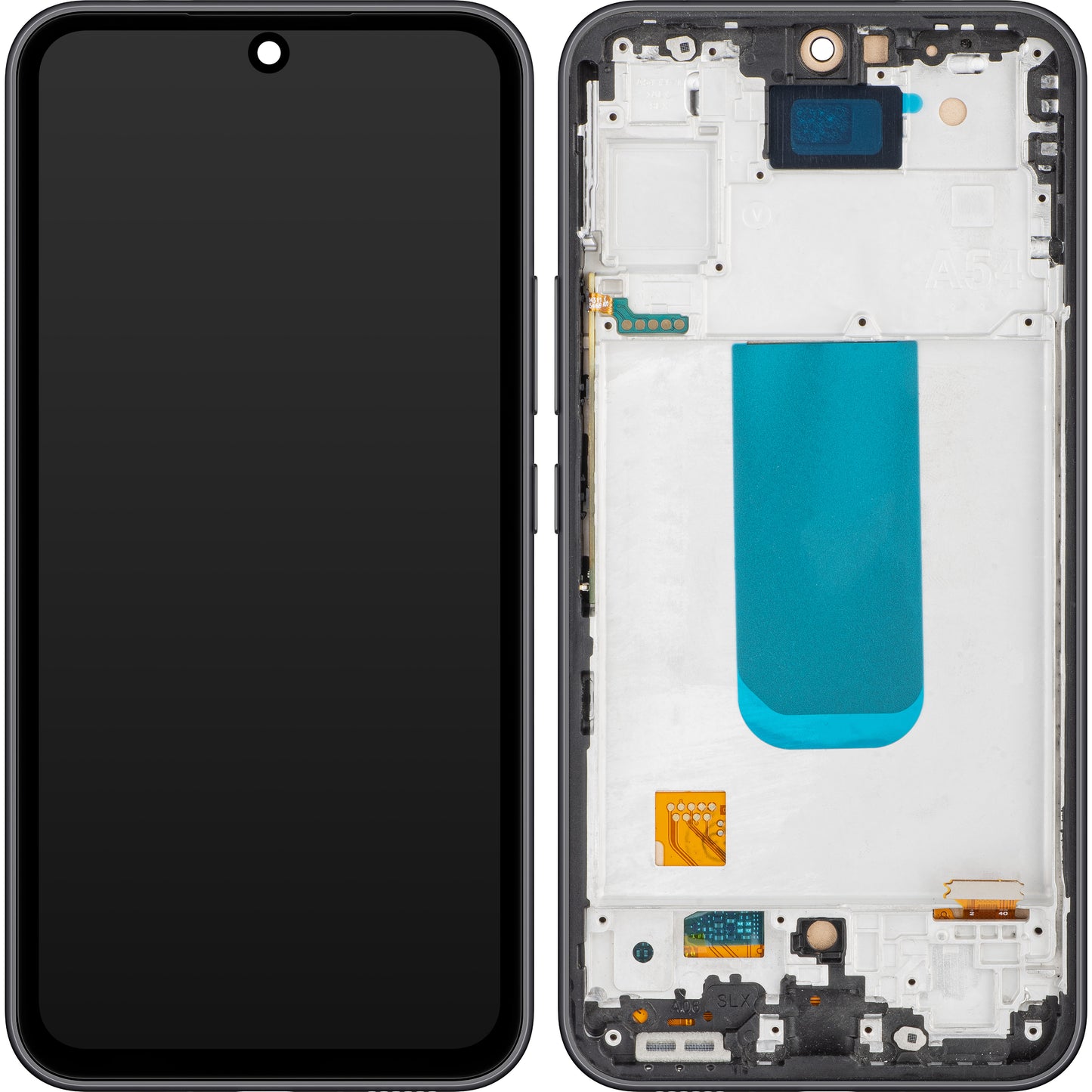 Display touchscreen MP compatibile con Samsung Galaxy A54 A546, con cornice, nero (grafite)