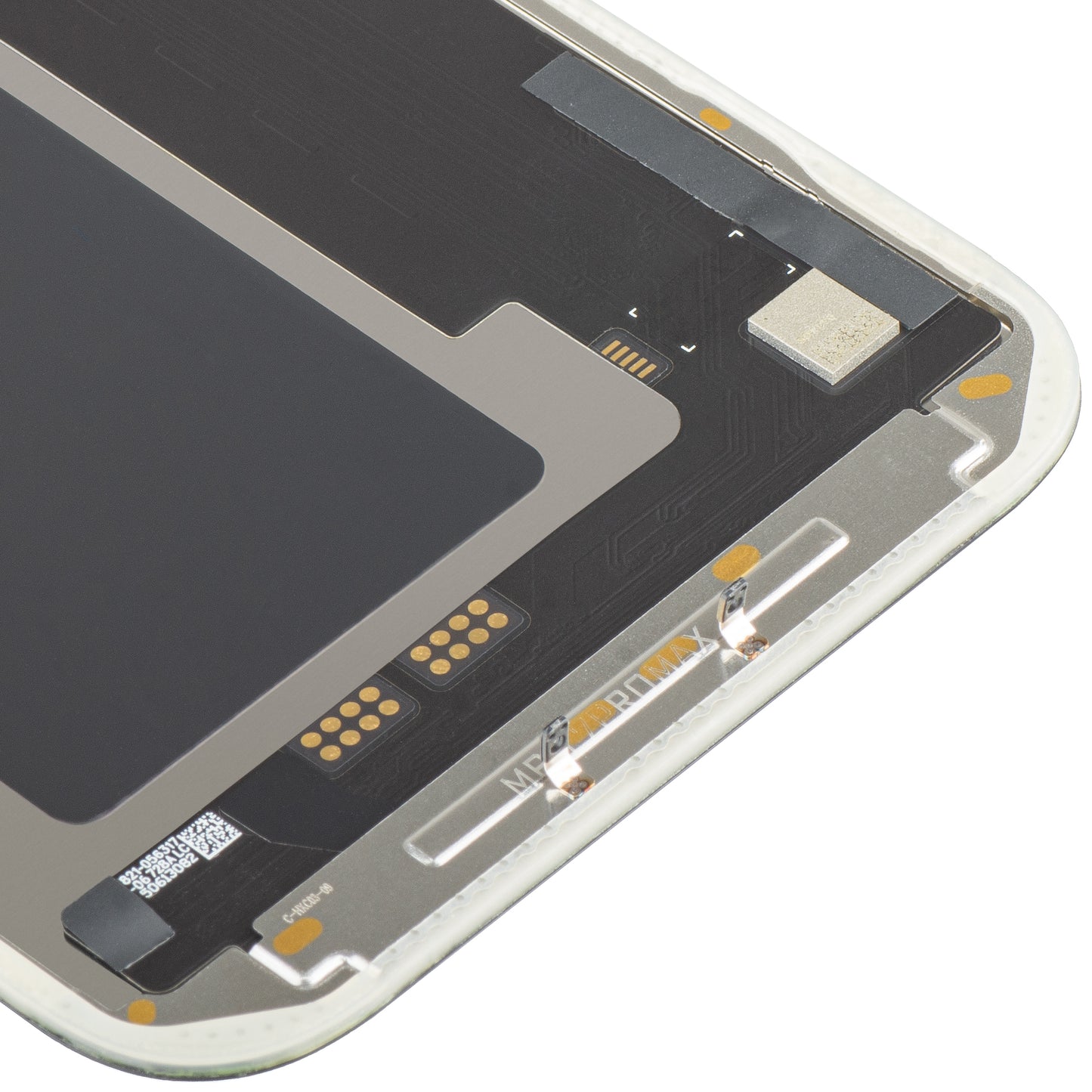 Écran avec écran tactile MP compatible avec Apple iPhone 17 Pro Max, avec cadre, version soft OLED FHD 120Hz IC mobile, noir