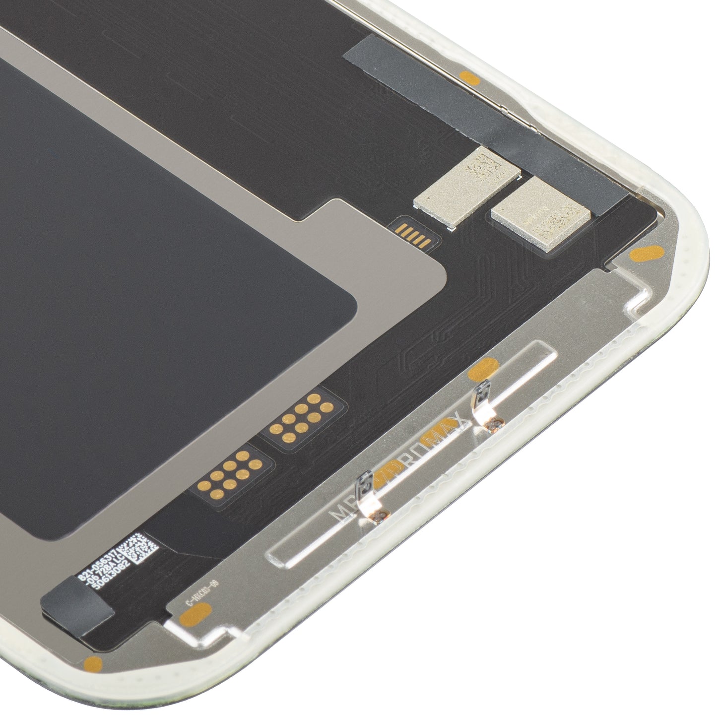 Écran avec écran tactile MP compatible avec Apple iPhone 17 Pro Max, avec cadre, version soft OLED FHD 120Hz IC mobile, noir