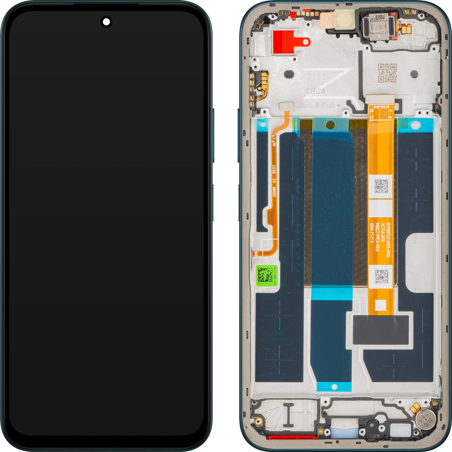 Display con Touchscreen Oppo A6, con Cornice, Blu (Sapphire Blue), Service Pack 621029000758