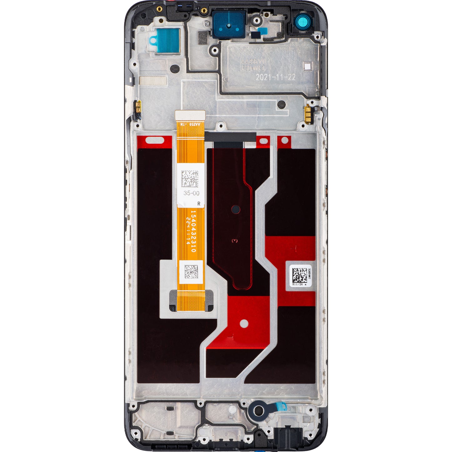 Display con Touchscreen Oppo A96, con Cornice, Nero, Service Pack 4130058