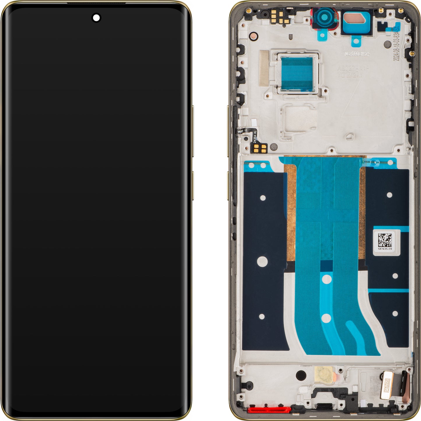 Touchscreen-Display Realme 12 Pro+, mit Rahmen, Gold (Navigator Beige), Service Pack 621029000160