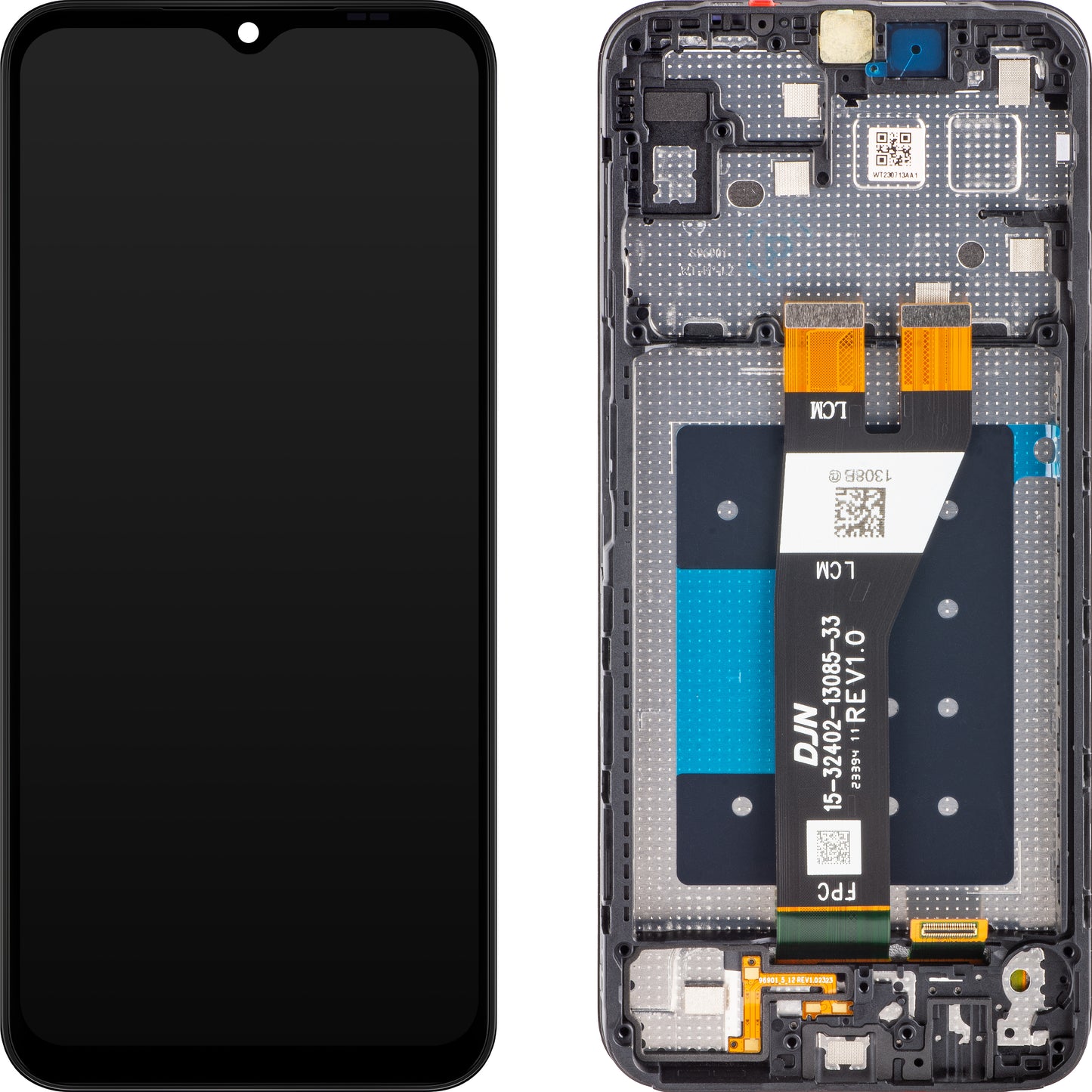 Display con Touchscreen Samsung Galaxy A14 5G A146, con Cornice, Versione Europa, Nero, Ricondizionato GH81-23315A