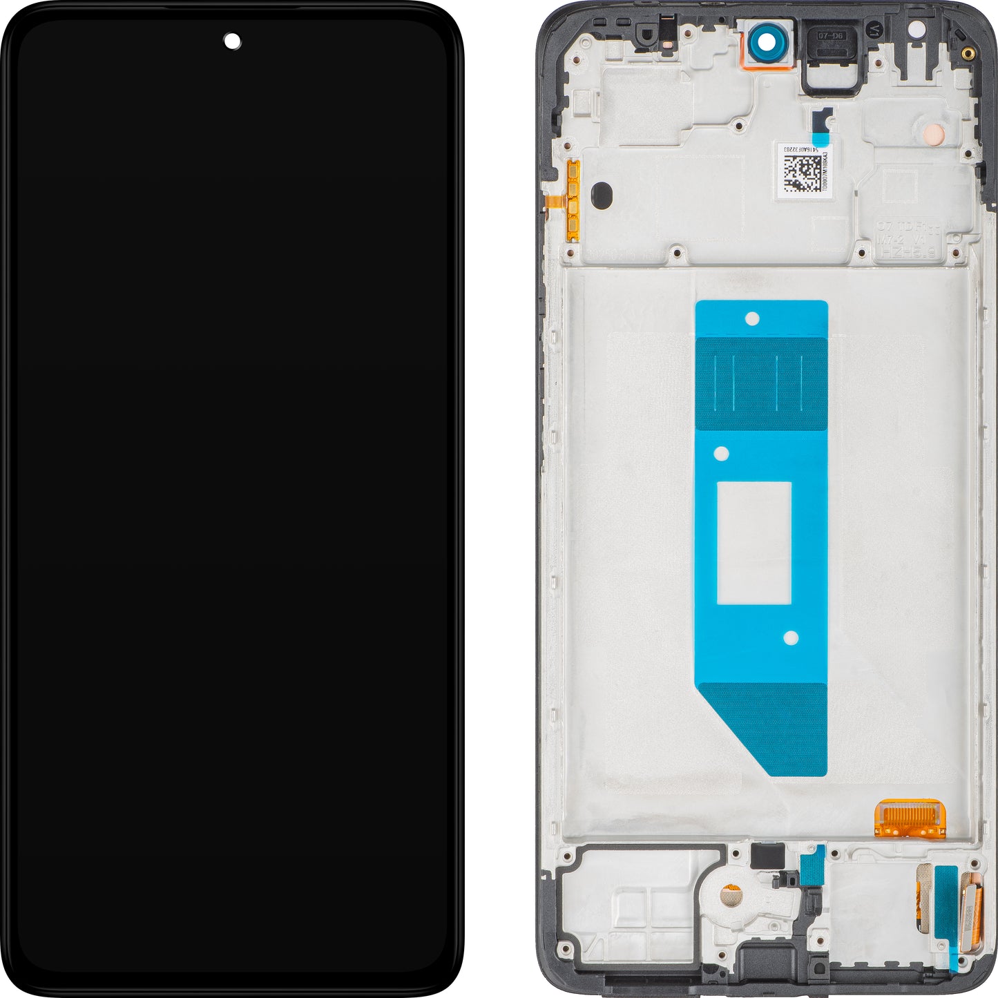 Écran tactile Xiaomi Redmi Note 14 4G, avec Cadre, Noir, Version Globale, Service Pack 560001000O700