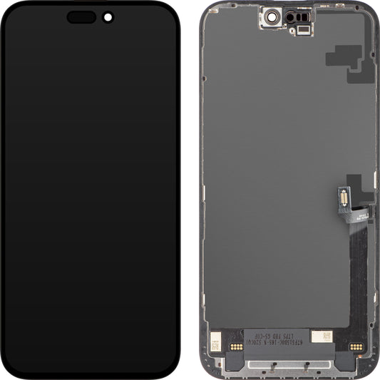 Écran avec Touchscreen ZY pour Apple iPhone 16 Plus, avec Cadre, Version LCD In-Cell, Noir