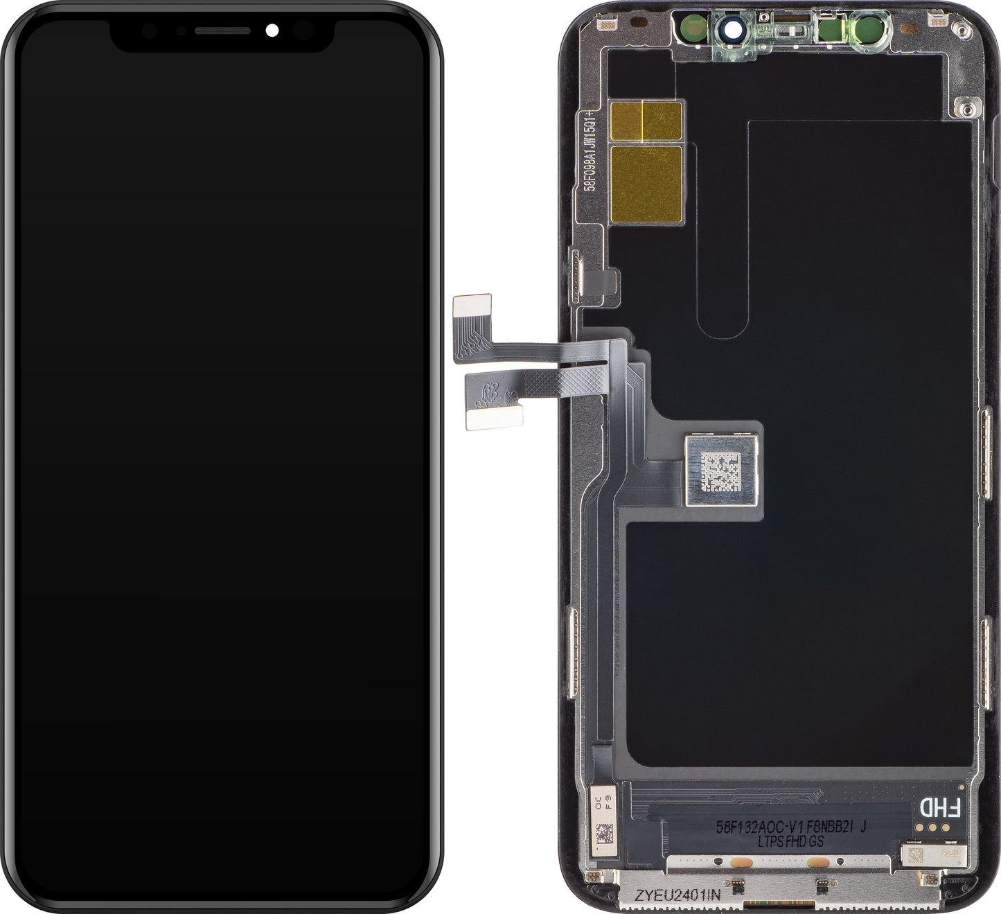 ZY Écran tactile pour Apple iPhone 11 Pro, avec cadre, In-Cell IC Movable LCD Version, noir