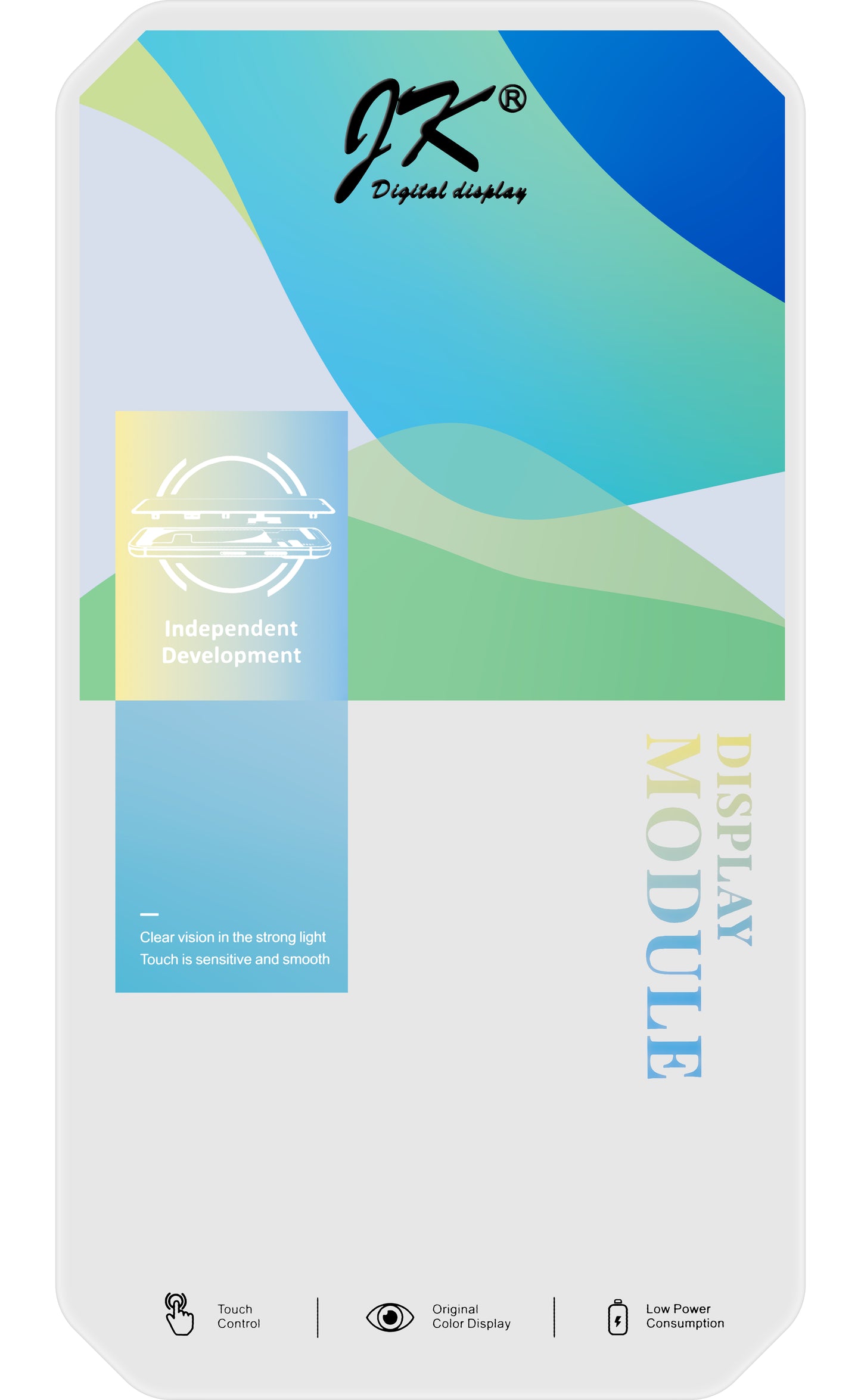 JK Touchscreen Display für Apple iPhone 12 Pro Max, mit Rahmen, In-Cell LCD Version, Schwarz