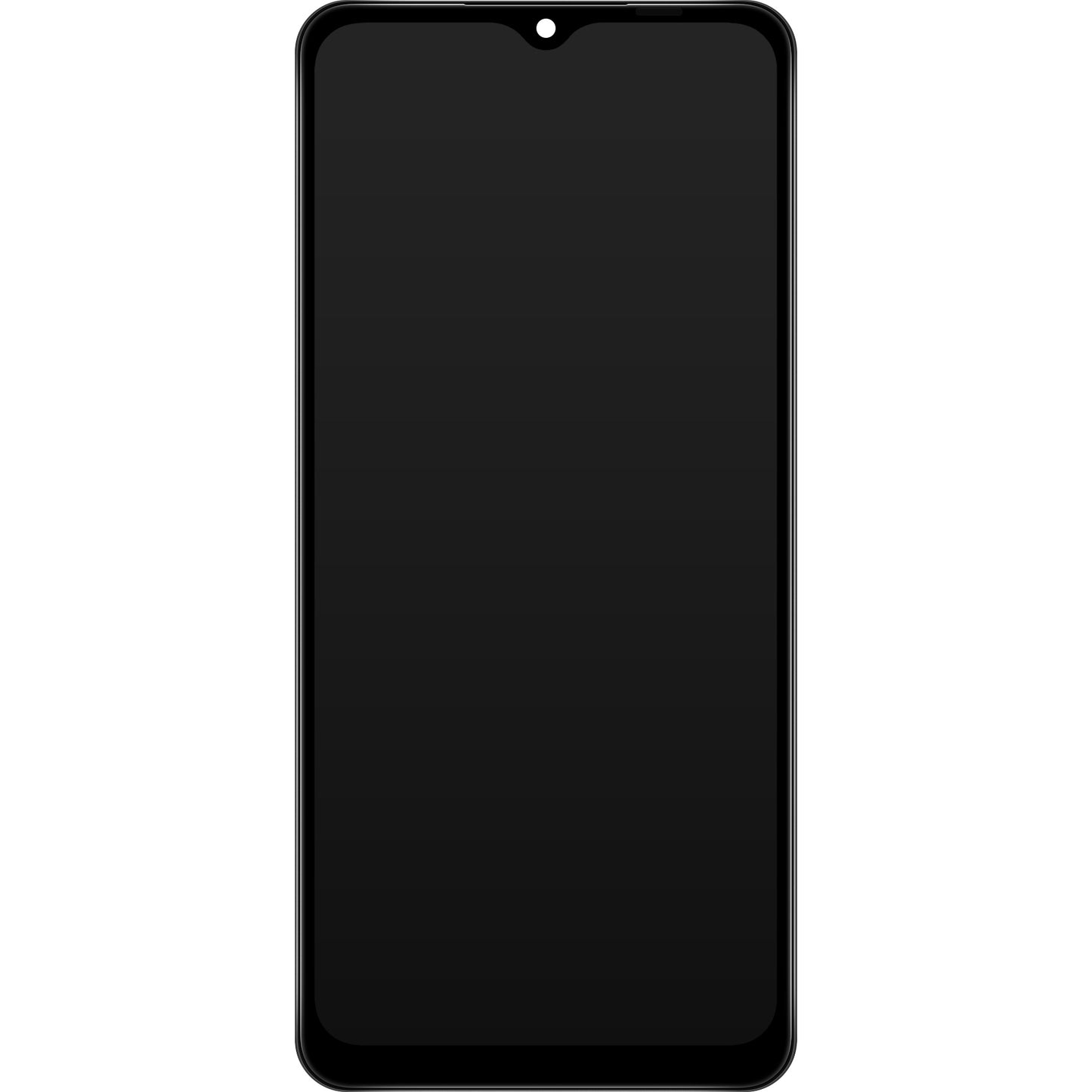 Touchscreen Display Samsung Galaxy A12 Nacho A127, with Frame, Black, Service Pack GH82-26486A