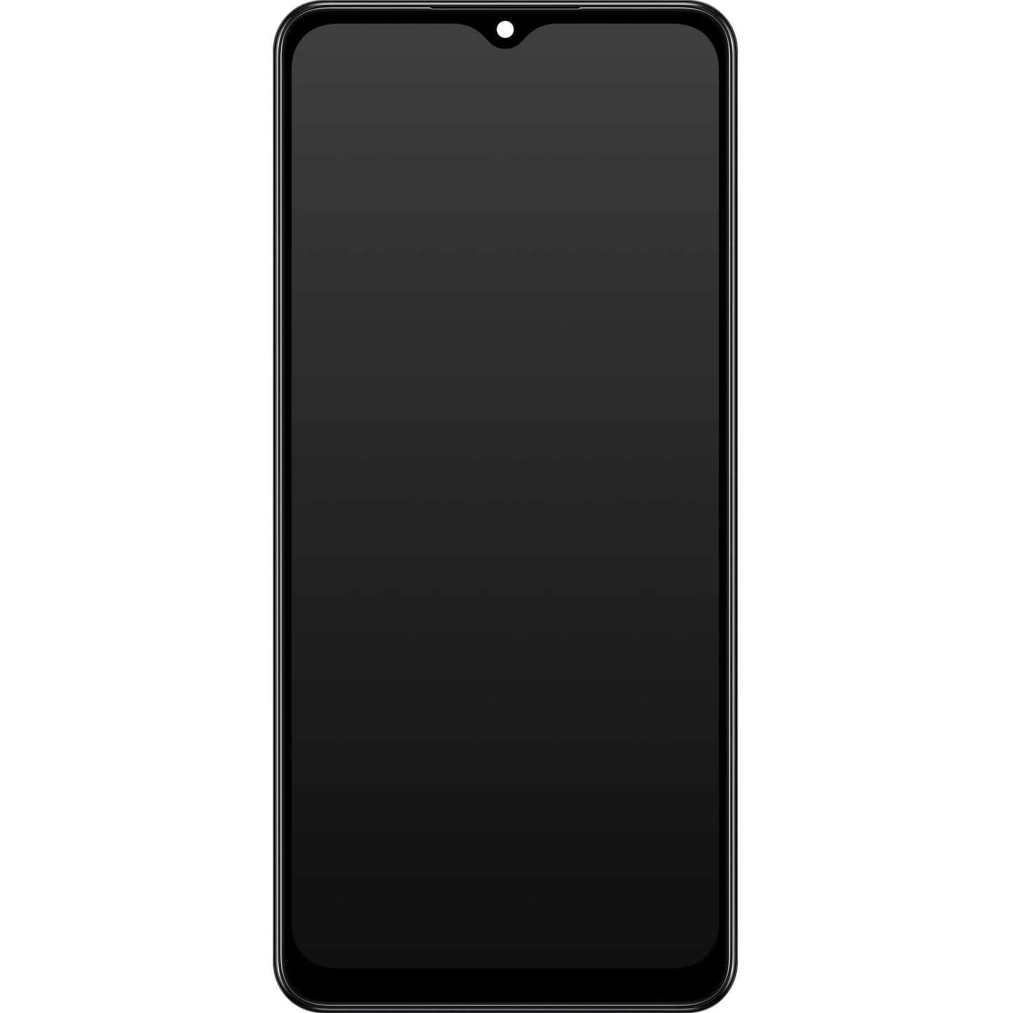 Écran tactile Samsung Galaxy A02 A022, avec cadre, noir, Service Pack GH82-25249A