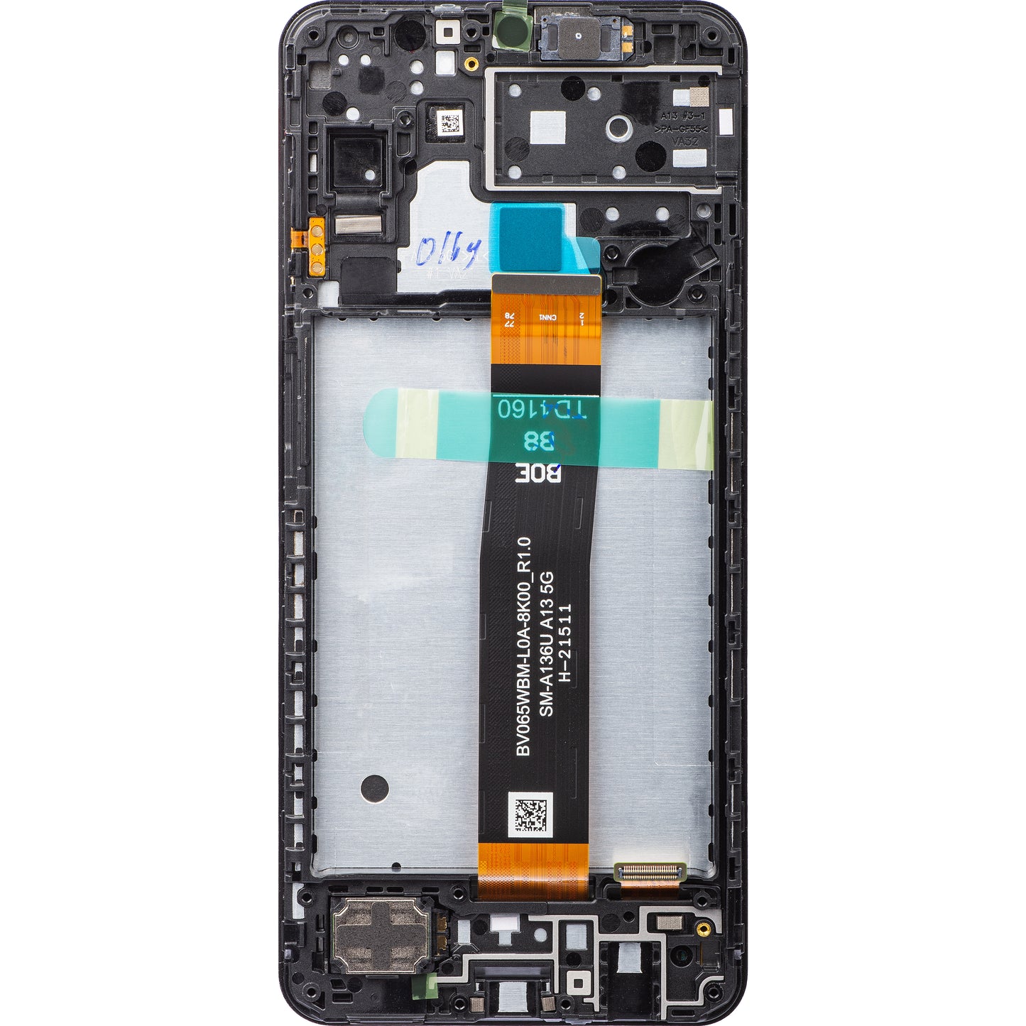 Touchscreen Display Samsung Galaxy A13 5G A136, with Frame, Black, Service Pack GH82-29077A