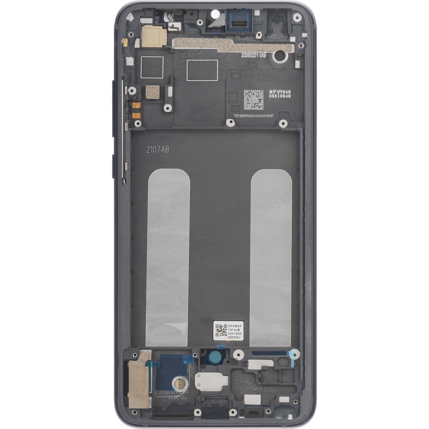Écran avec Touchscreen Xiaomi Mi 9 Lite, avec Cadre, Gris, Service Pack 560610118033