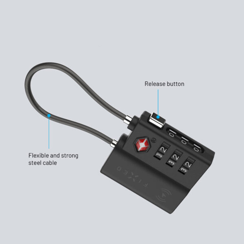 Fixed SmartTag Travel pour iOS Series, Noir