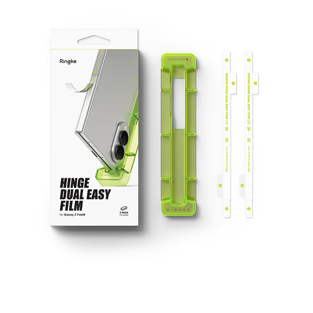 Schutzfolie Ringke Dual Easy Scharnier für Samsung Galaxy Z Fold8 F971, Kunststoff, 2er-Set