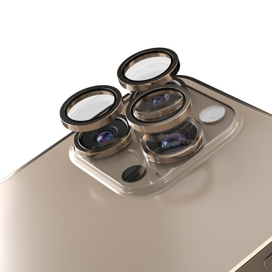 Etteri Rückkamera-Schutzfolie für Apple iPhone 16 Pro Max / 16 Pro, gehärtetes Glas, Bronze