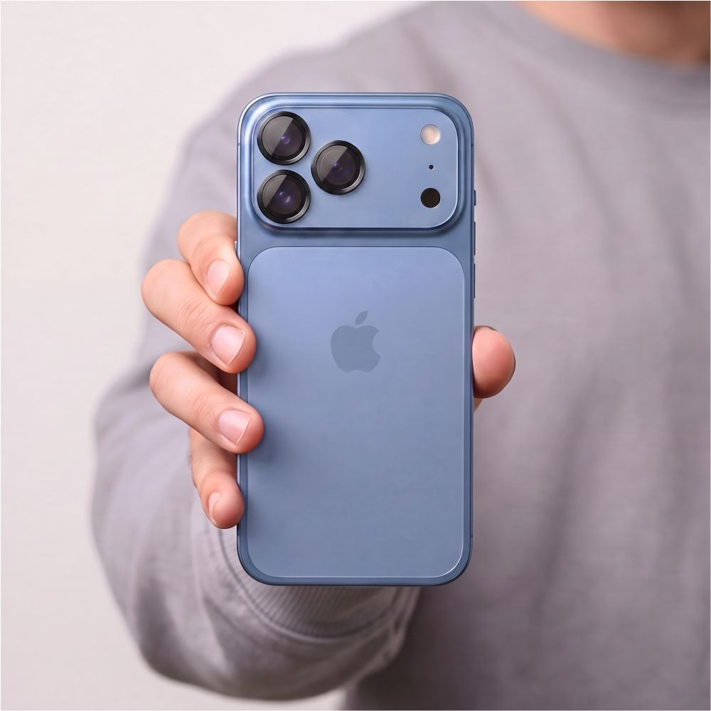 Pellicola protettiva per fotocamera posteriore Tech-Protect CamRing Fit+ per Apple iPhone 18 Pro / 18 Pro Max, vetro temperato, nero