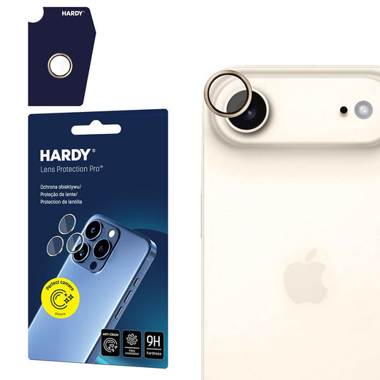 Film de protection Caméra Arrière 3MK Hardy Protection Pro pour Apple iPhone 17 Air, Verre Trempé, Doré
