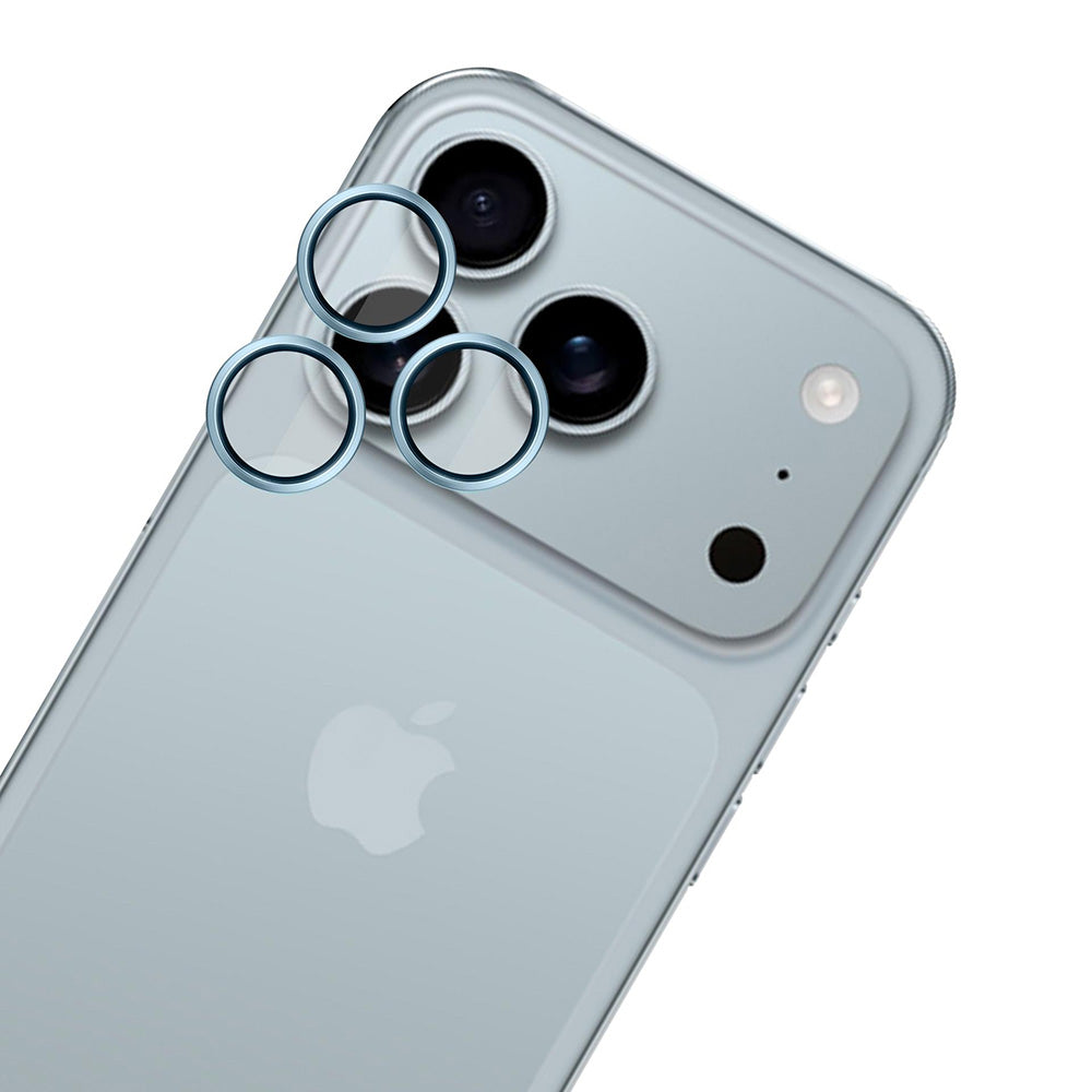 Film de protection pour caméra arrière 3MK Hardy Protection Pro pour Apple iPhone 17 Pro Max / 17 Pro, Verre Trempé, Bleu.
