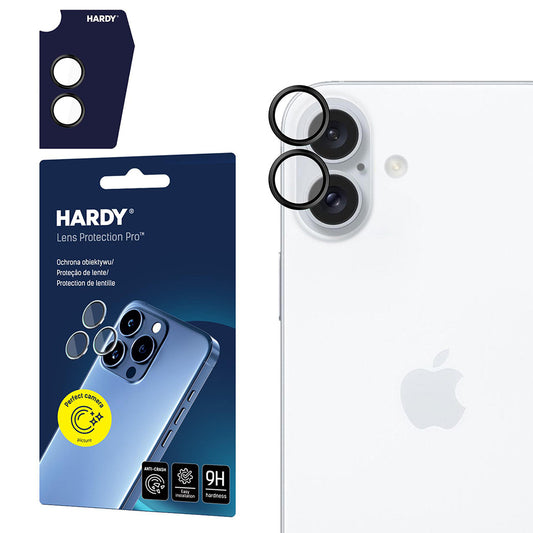 Film de protection Caméra Arrière 3MK Hardy Protection Pro pour Apple iPhone 17, Verre Trempé, Noir