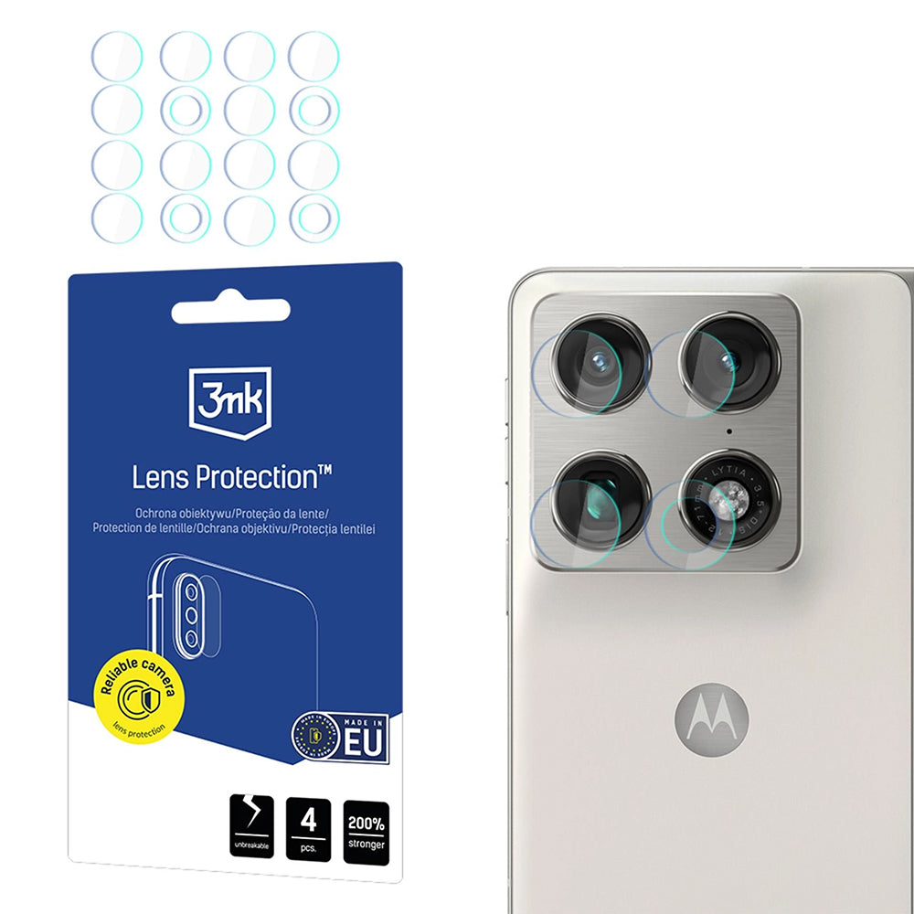 Pellicola Protettiva Posteriore 3MK Protection per Motorola Razr Fold, Vetro Temperato, Set 4 pezzi, Trasparente