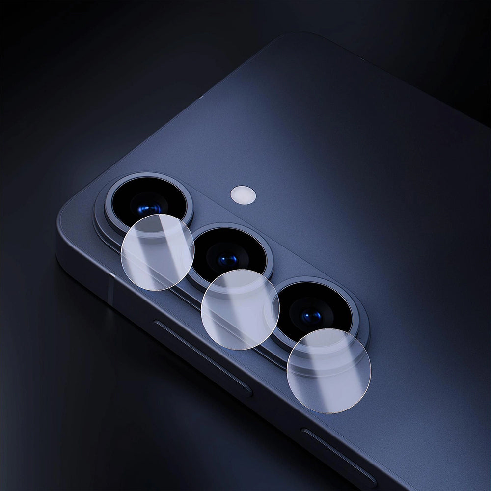 Film de protection pour caméra arrière 3MK Protection pour Samsung Galaxy S26 Plus S947, Verre Trempé, Lot de 4 pièces, Transparent