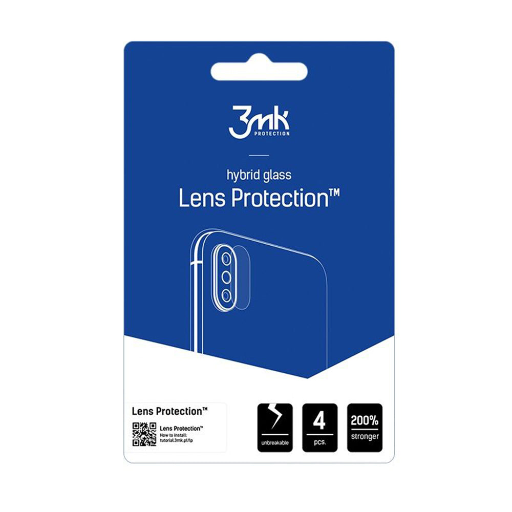 Pellicola protettiva Camera Posteriore 3MK Protection per Xiaomi Redmi Note 15 Pro+ 5G, Vetro Flessibile, Set 4 pezzi, Trasparente