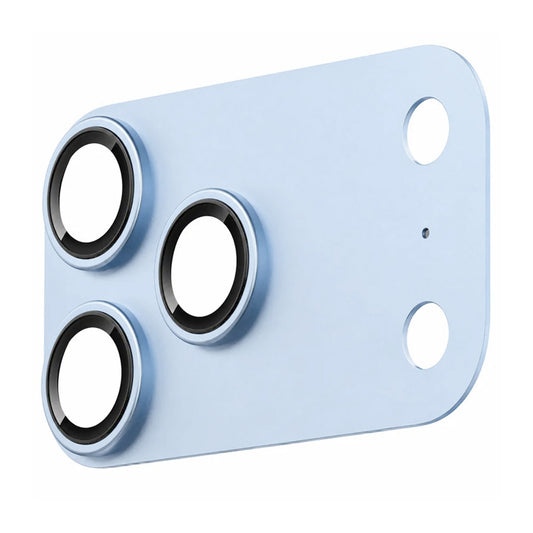 Pellicola protettiva per fotocamera posteriore Blueo Integrated Metal per Apple iPhone 18 Pro, vetro temperato, blu chiaro