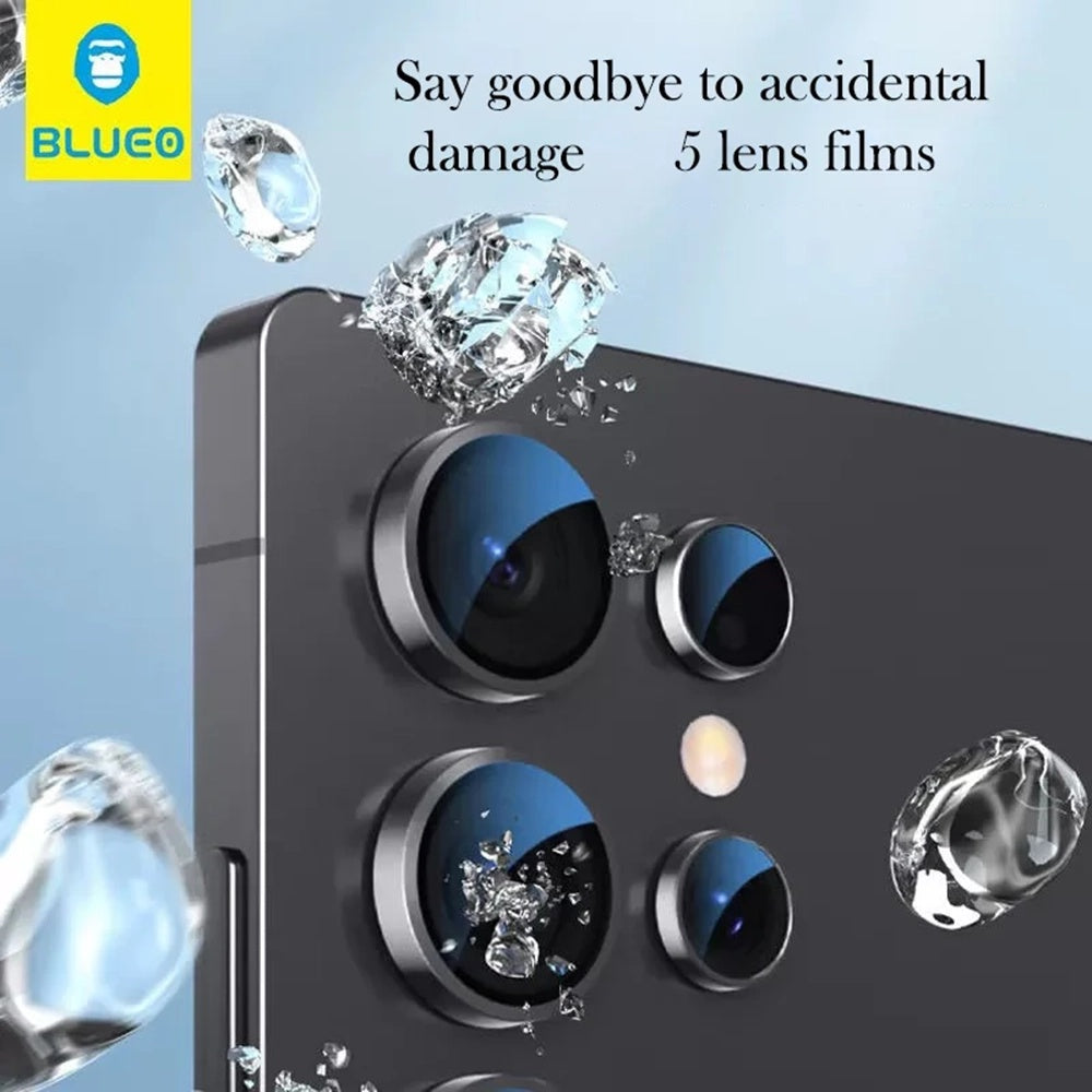 Film de protection pour caméra arrière Blueo pour Samsung Galaxy Z Fold8 Ultra F976 / Z Fold7 F966, Verre trempé, Noir