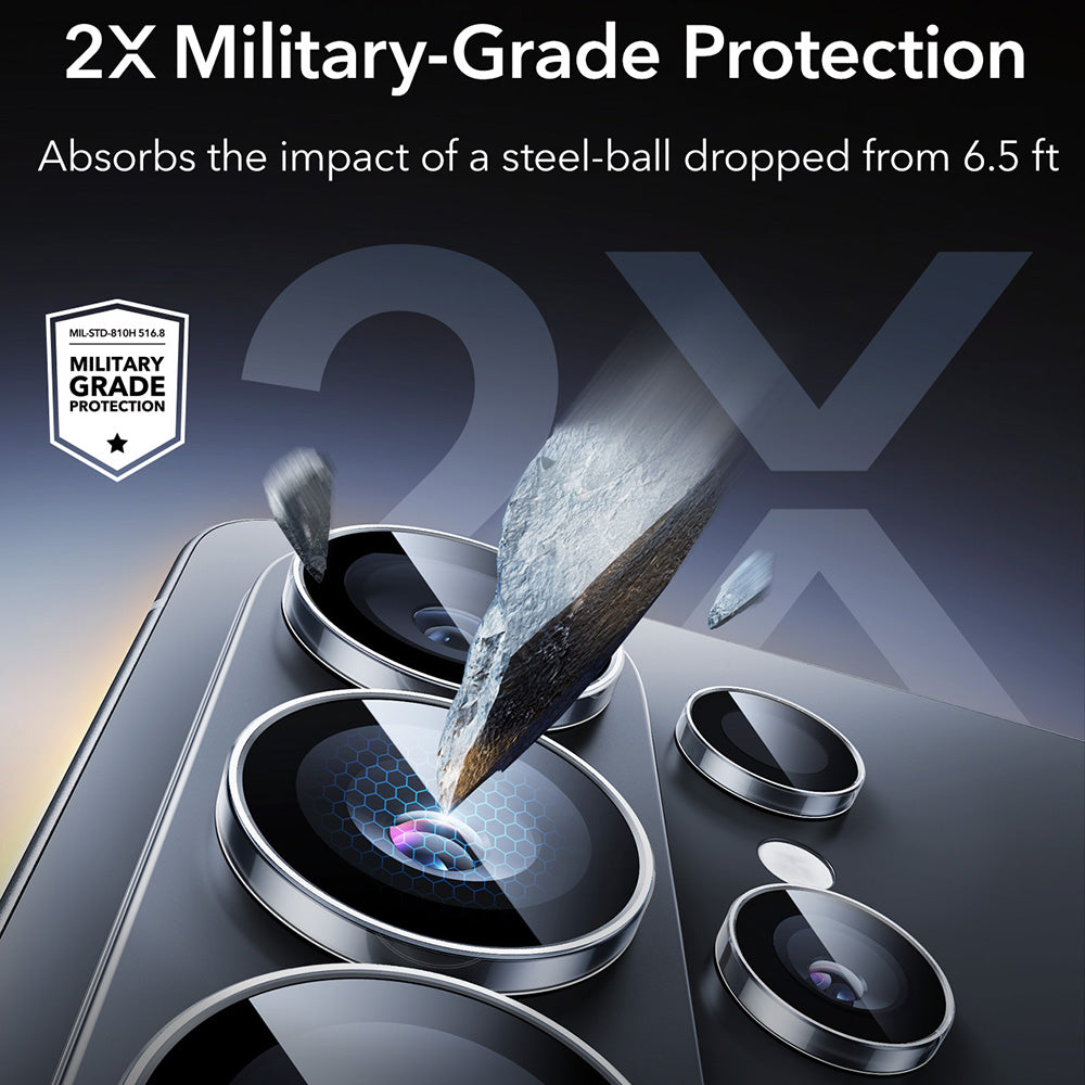 Film de protection pour caméra arrière ESR Armorite pour Samsung Galaxy S26 Ultra S948, Verre Trempé, Transparent
