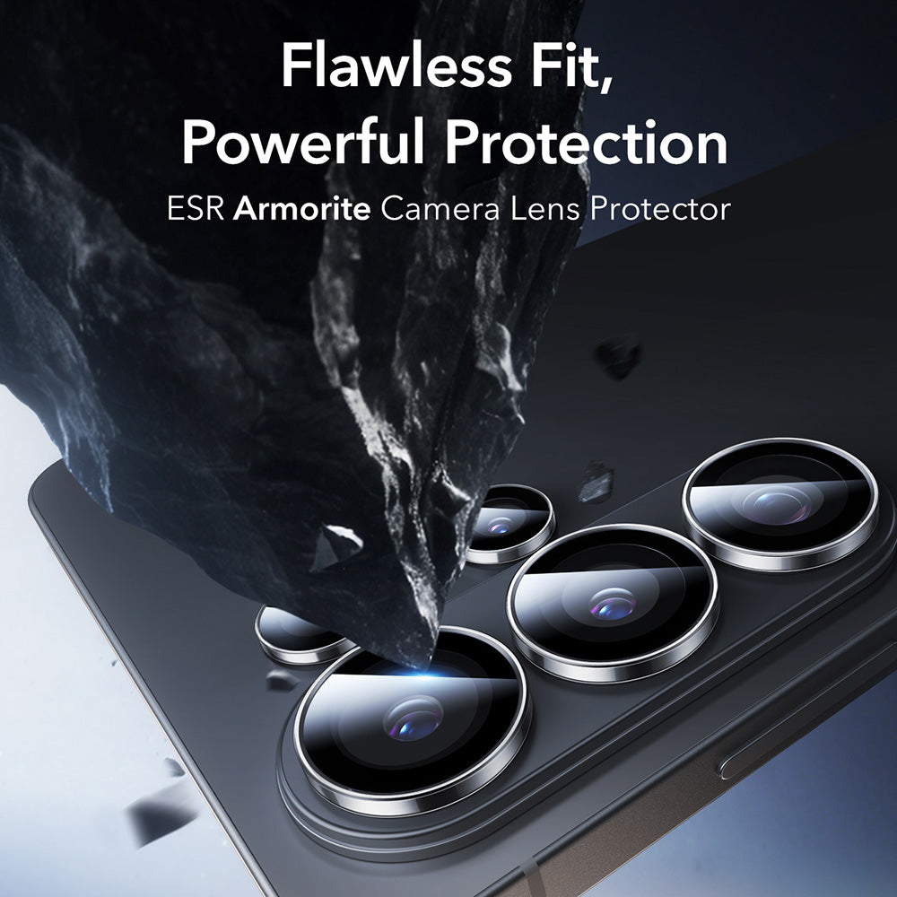Film de protection pour caméra arrière ESR Armorite pour Samsung Galaxy S26 Ultra S948, Verre Trempé, Transparent