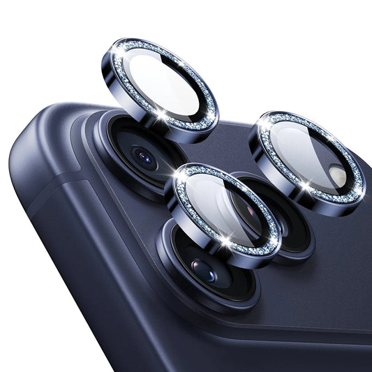 Pellicola Protettiva Posteriore ESR Glitter Diamond Armorite per Apple iPhone 17 Pro Max / 17 Pro, Vetro Temperato, Full Glue, Blu