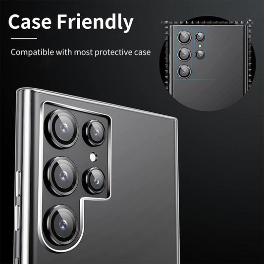 Film de protection pour caméra arrière Lito S+ pour Samsung Galaxy S25 Ultra S938, Verre trempé, Noir