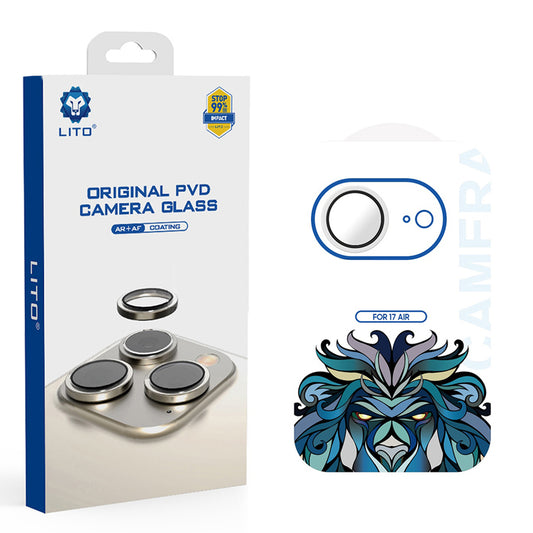 Pellicola Protettiva Posteriore Lito Titanium AR per Apple iPhone 17 Air, Vetro Temperato, Argento