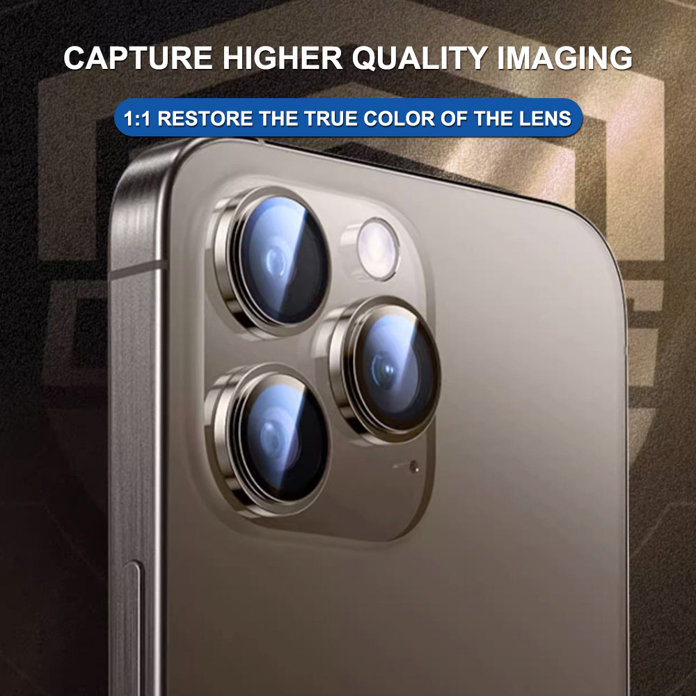 Film de protection Caméra Arrière Lito Titanium AR pour Apple iPhone 17 Pro Max / 17 Pro, Verre Trempé, Gris