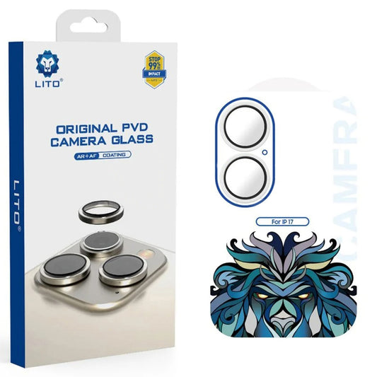 Pellicola Protettiva Posteriore Lito Titanium AR per Apple iPhone 17, Vetro Temperato, Argento