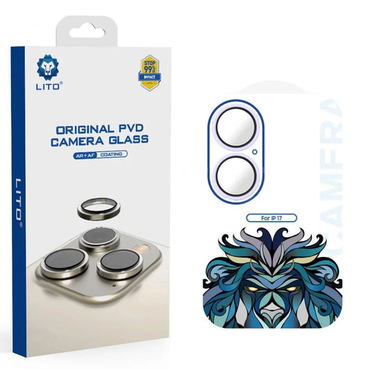 Pellicola Protettiva Posteriore Lito Titanium AR per Apple iPhone 17, Vetro Temperato, Viola
