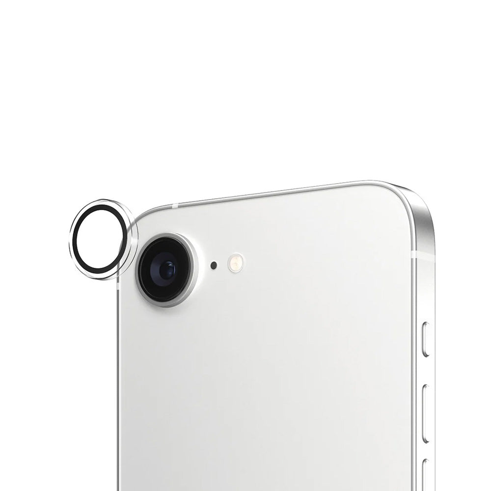 Schutzfolie PanzerGlass Hoops für die Rückkamera des Apple iPhone 17e / 16e, gehärtetes Glas, Transparent
