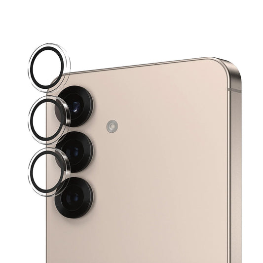 Schutzfolie PanzerGlass Hoops für die Rückkamera des Samsung Galaxy S25 S931, gehärtetes Glas, Transparent