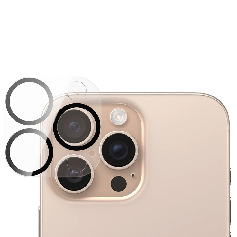 Film de protection Caméra Arrière PanzerGlass PicturePerfect pour Apple iPhone 16 Pro Max / 16 Pro, Verre Trempé, Transparent