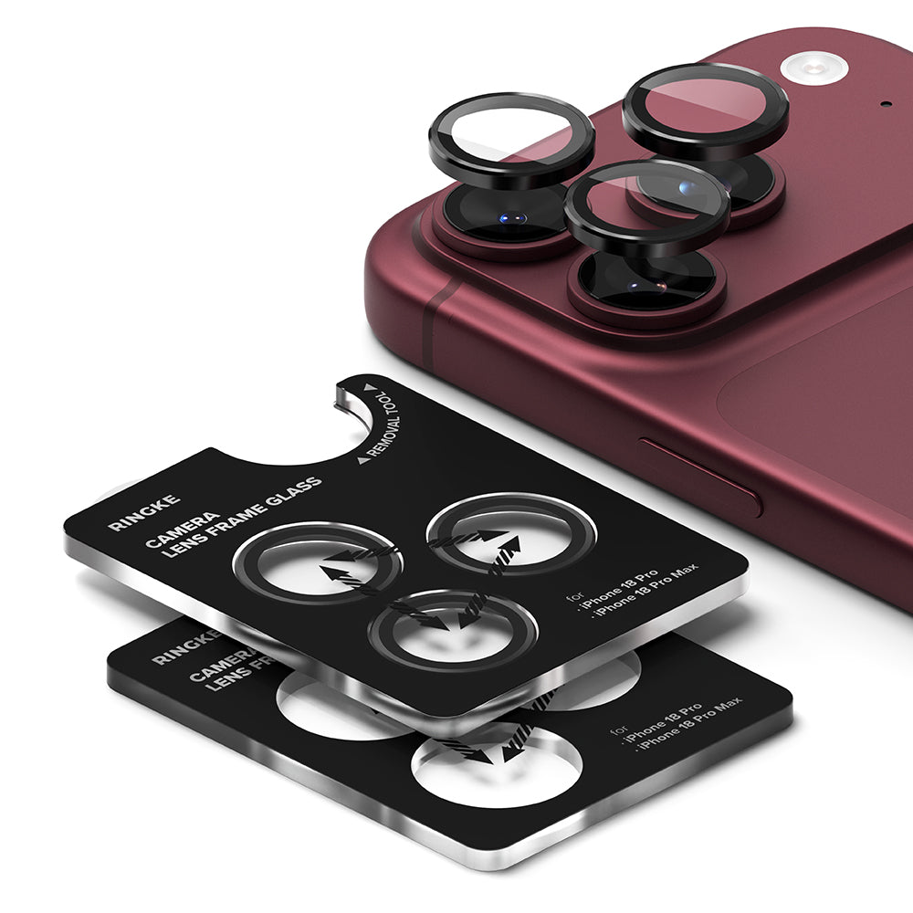 Ringke Rückkamera-Schutzfolie für Apple iPhone 18 Pro / 18 Pro Max, gehärtetes Glas, 2er-Set, transparent