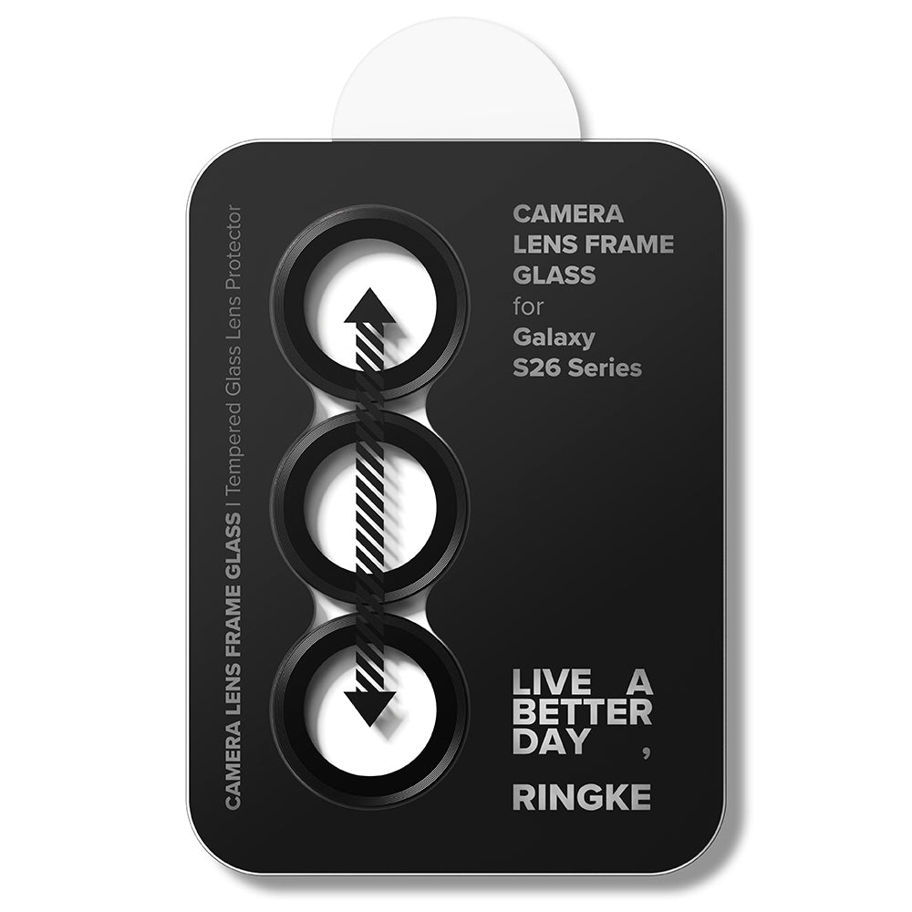 Pellicola Protettiva Posteriore Ringke per Samsung Galaxy S26 Plus S947 / S26, Vetro Temperato, Set 2 pezzi, Nera