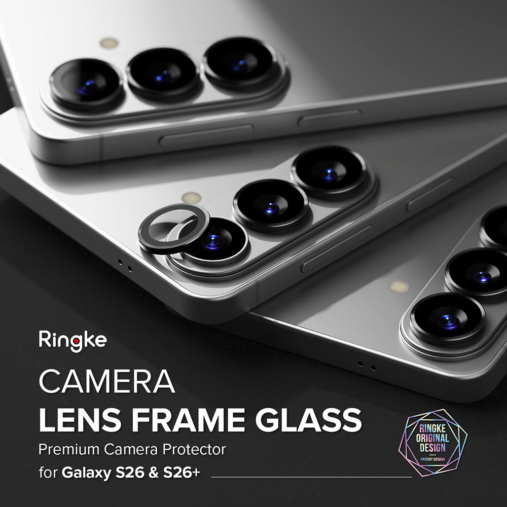 Pellicola Protettiva Posteriore Ringke per Samsung Galaxy S26 Plus S947 / S26, Vetro Temperato, Set 2 pezzi, Nera