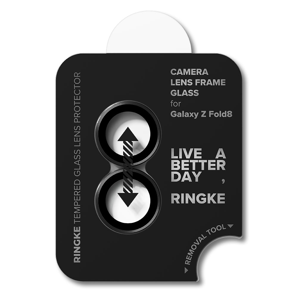 Ringke Rückkamera-Schutzfolie für Samsung Galaxy Z Fold8 F971, gehärtetes Glas, 2er-Set, Schwarz