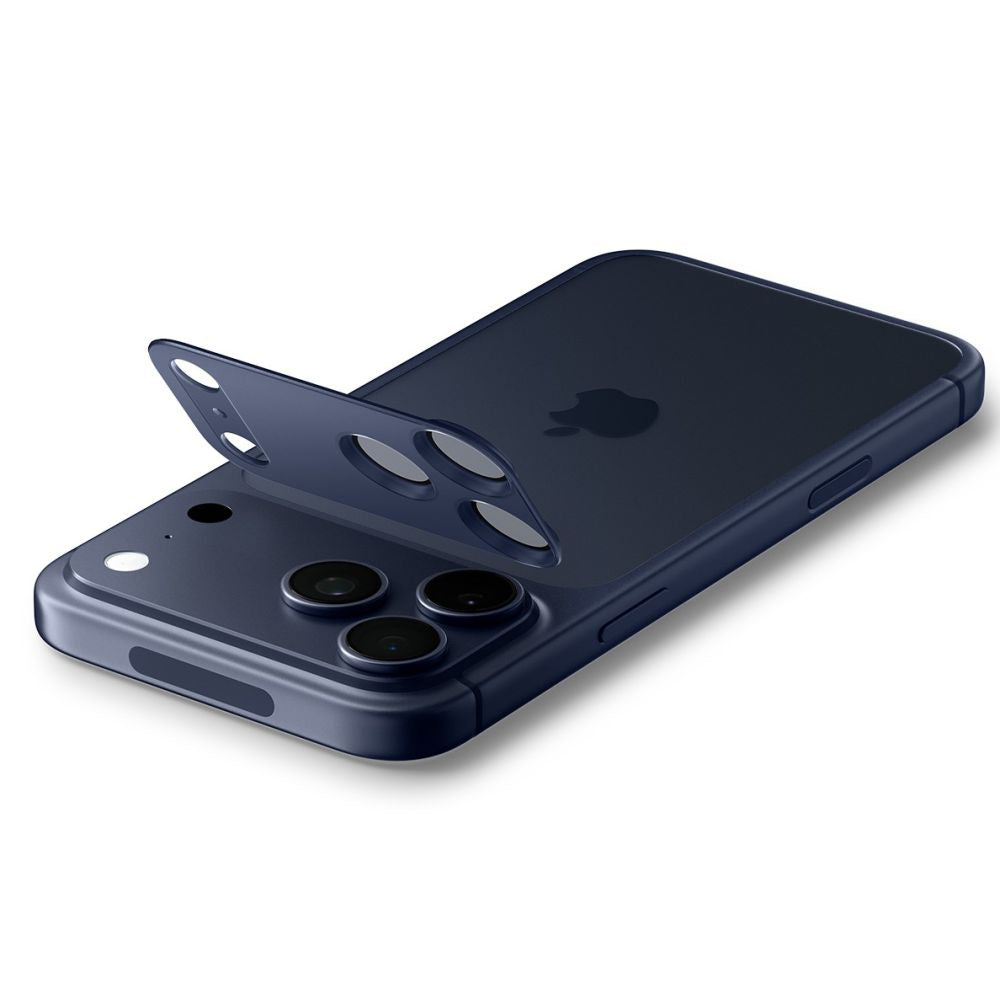 Pellicola Protettiva Posteriore Spigen GlastR EZ FIT Optik Pro XL per Apple iPhone 17 Pro, Vetro Temperato, Blu AGL10646