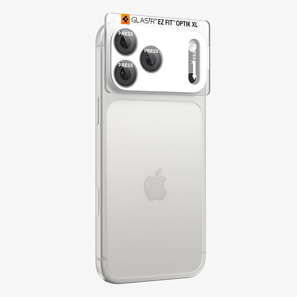 Film de protection pour caméra arrière Spigen GlastR EZ FIT Optik Pro XL pour Apple iPhone 18 Pro, Verre trempé, Argenté AGL12038
