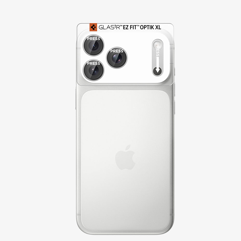 Film de protection pour caméra arrière Spigen GlastR EZ FIT Optik Pro XL pour Apple iPhone 18 Pro, Verre trempé, Argenté AGL12038